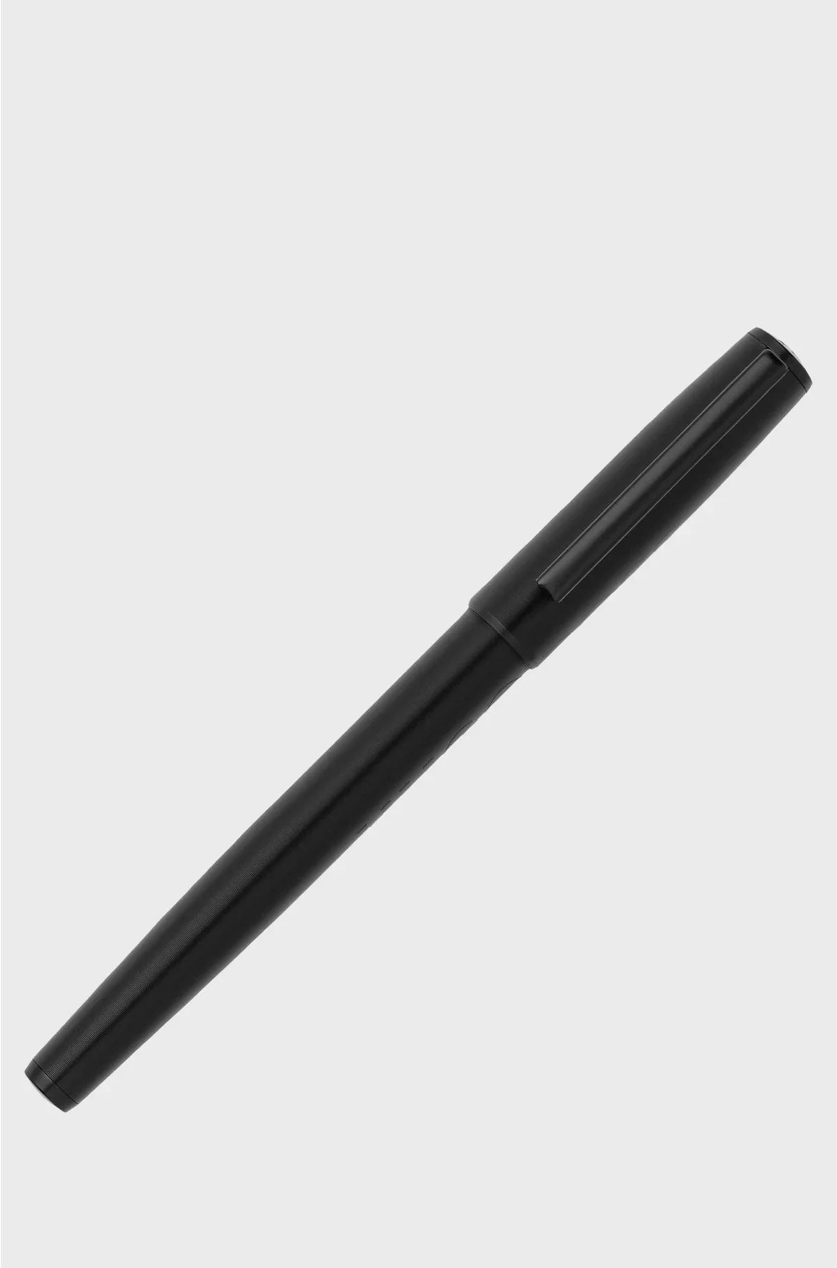 BLACK ROLLERBALL PEN WITH TONAL LOGO