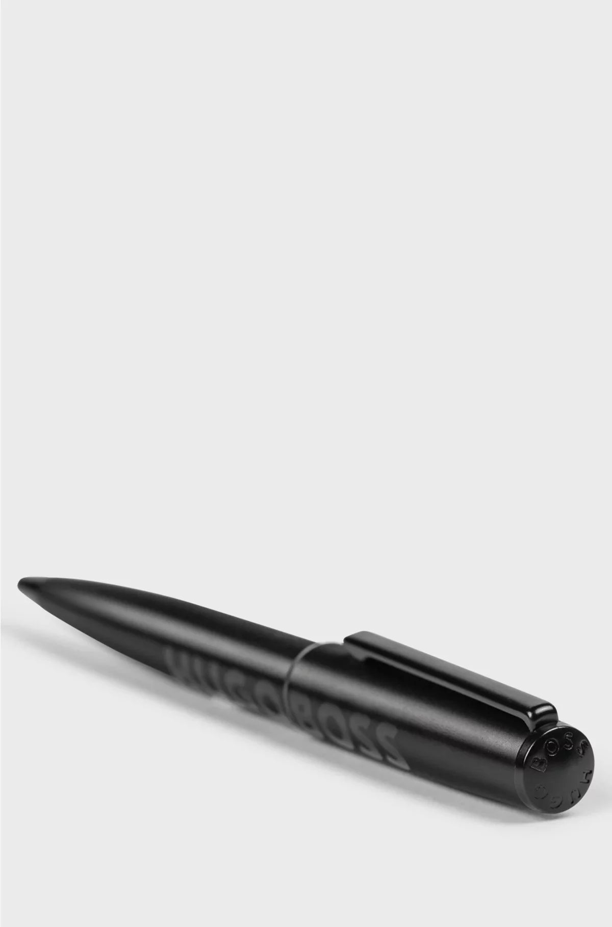 BLACK BALLPOINT PEN WITH TONAL LOGO