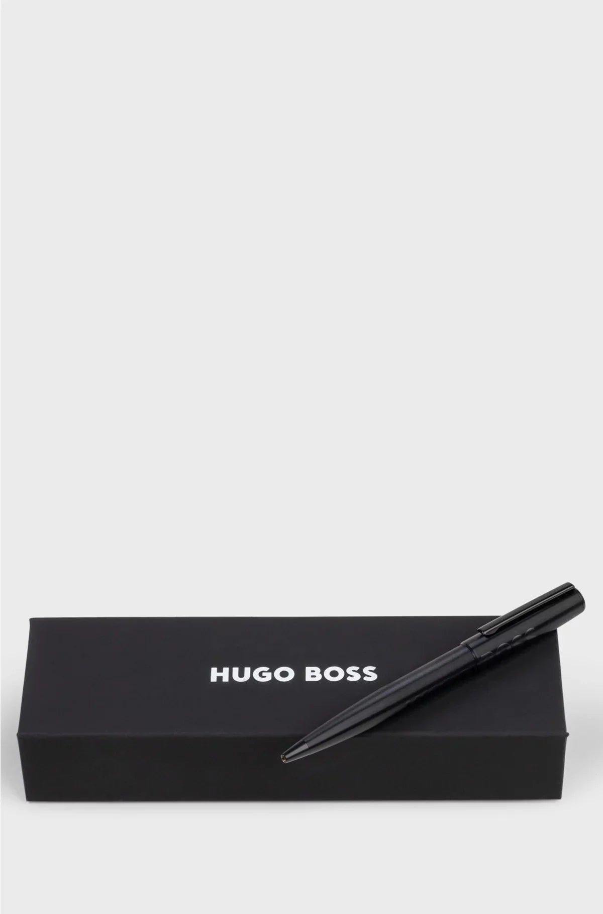 BLACK BALLPOINT PEN WITH TONAL LOGO