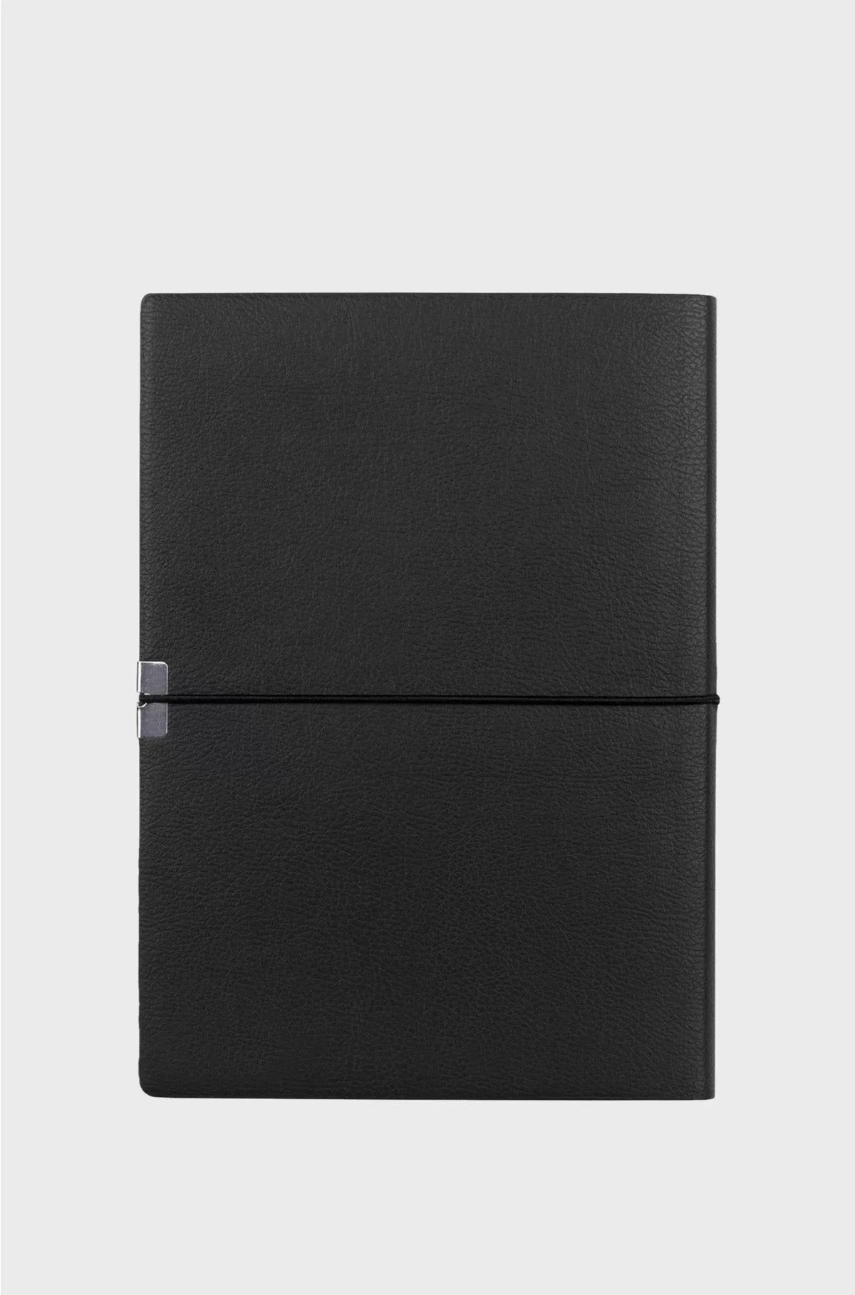TACCUINO A5 IN SIMILPELLE NERA CON ELASTICO
