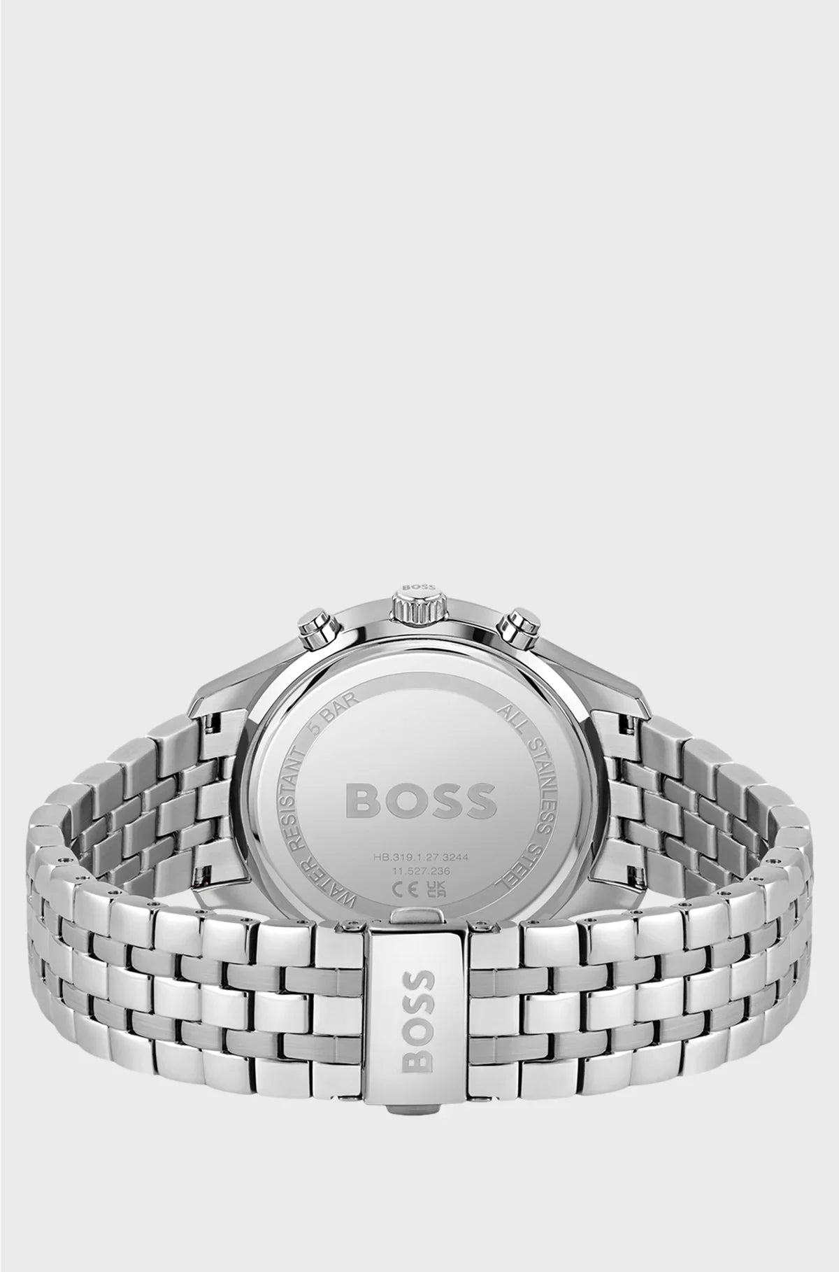 LINK-BRACELET CHRONOGRAPH WATCH WITH GREEN DIAL