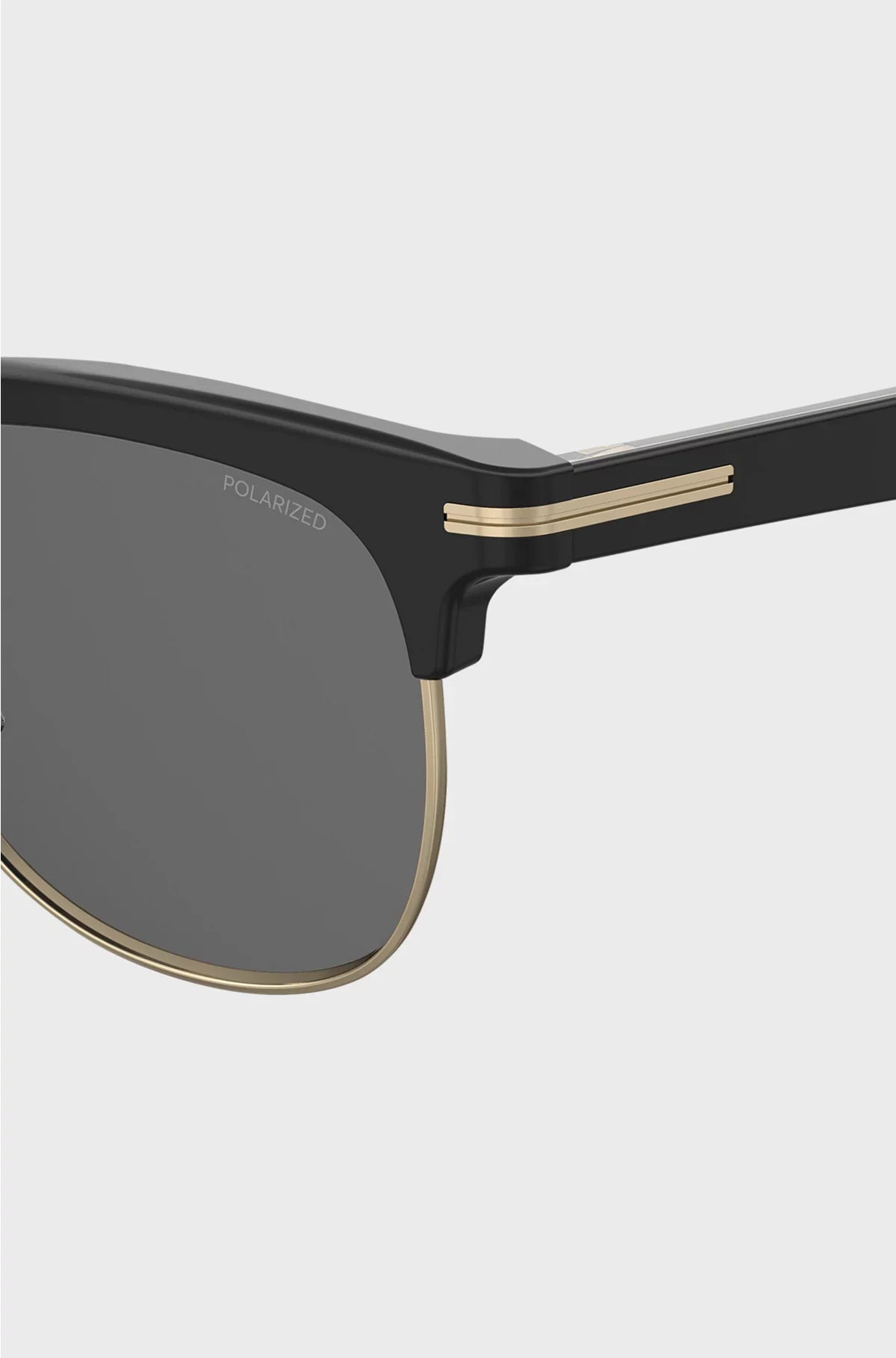 BLACK SUNGLASSES WITH GOLD-TONE DETAILS