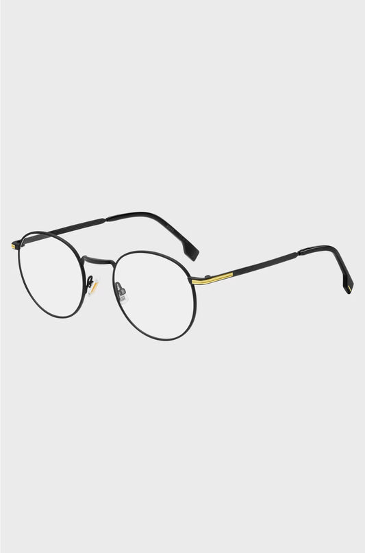 BLACK-STEEL OPTICAL FRAMES WITH SIGNATURE HARDWARE