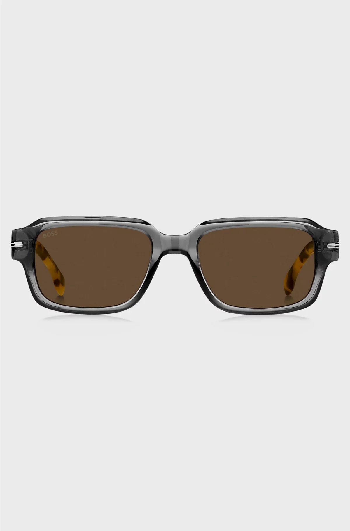 TRANSPARENT-ACETATE SUNGLASSES WITH HAVANA DETAILING