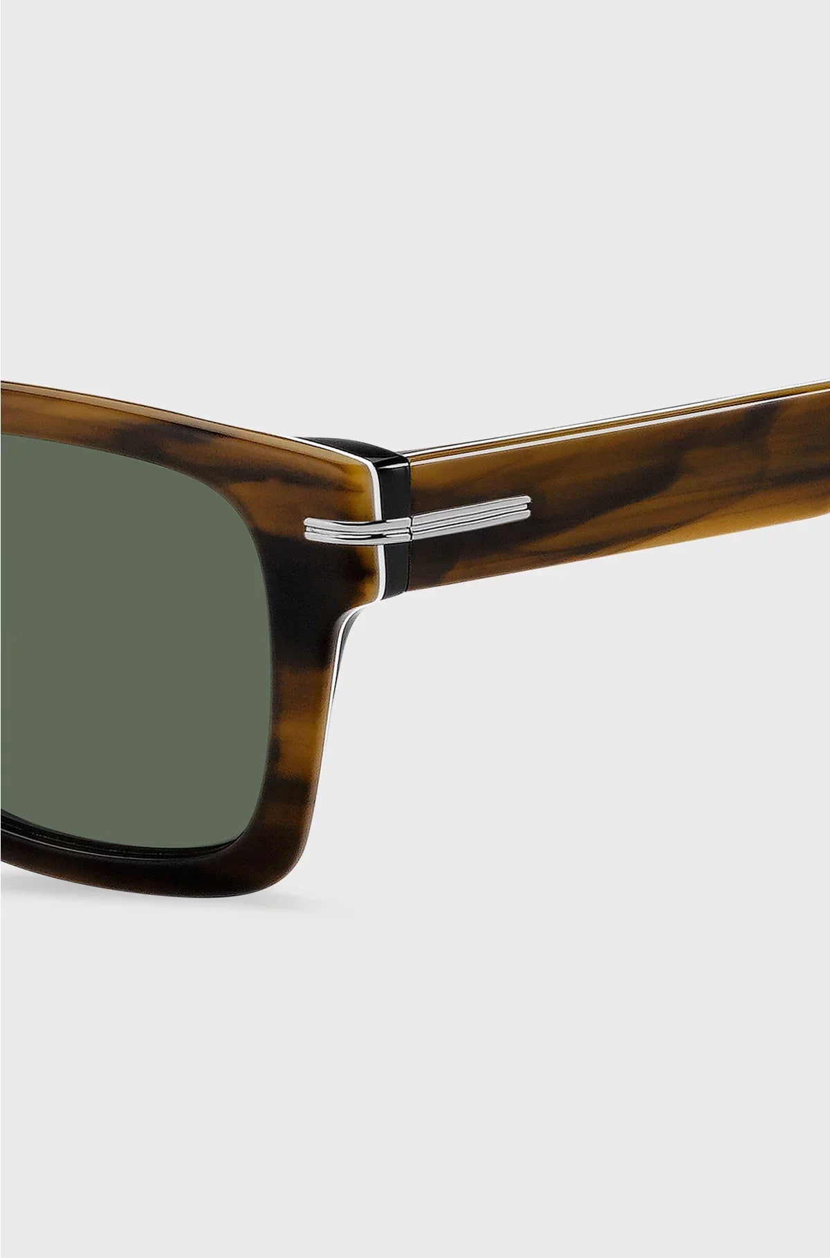PATTERNED-ACETATE SUNGLASSES WITH SILVER-TONE HARDWARE