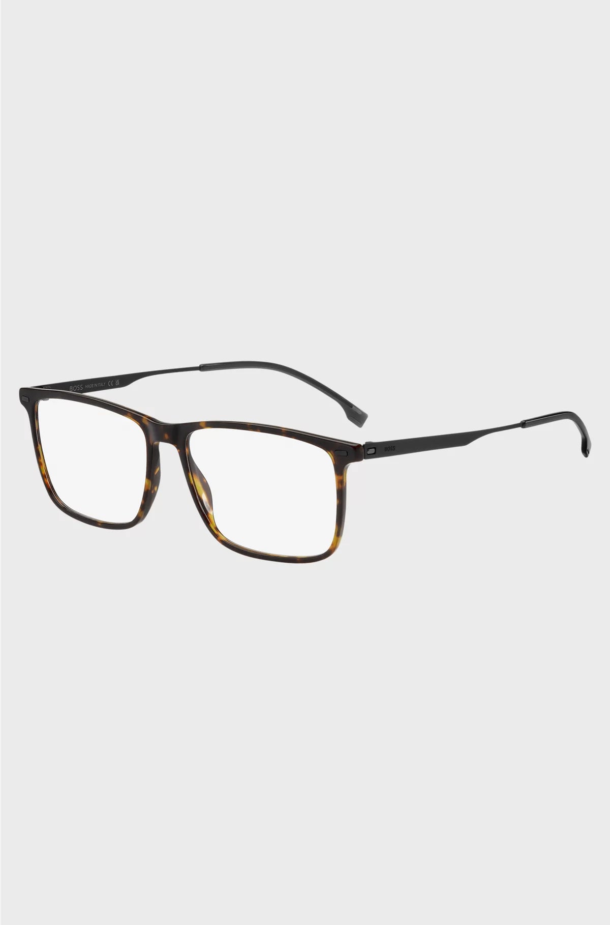 HAVANA-ACETATE OPTICAL FRAMES WITH BLACK-STEEL TEMPLES