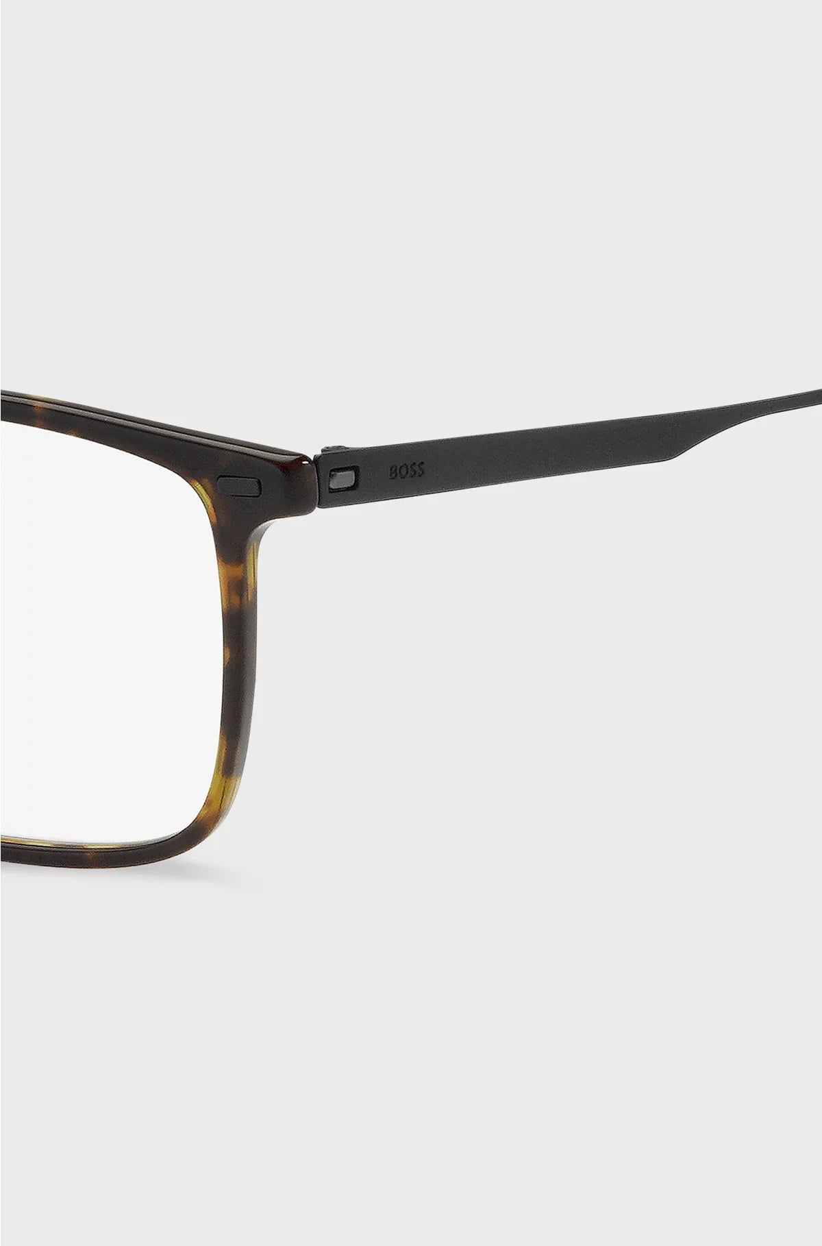 HAVANA-ACETATE OPTICAL FRAMES WITH BLACK-STEEL TEMPLES
