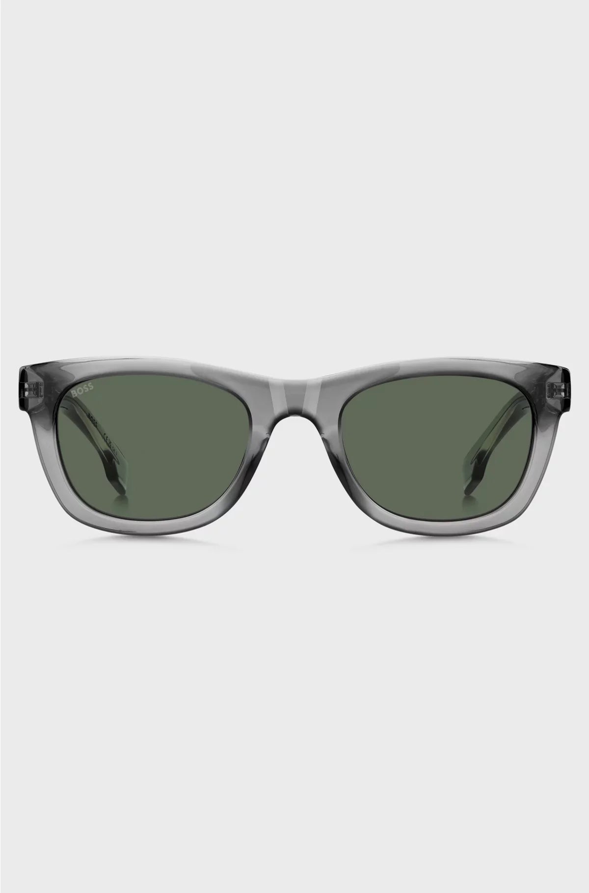 GREY-ACETATE SUNGLASSES WITH 3D LOGO