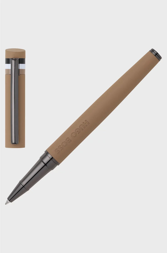 CAMEL LOGO-DETAIL ROLLERBALL PEN WITH SIGNATURE-STRIPE CAP