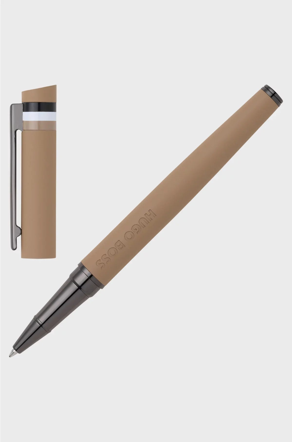 CAMEL LOGO-DETAIL ROLLERBALL PEN WITH SIGNATURE-STRIPE CAP