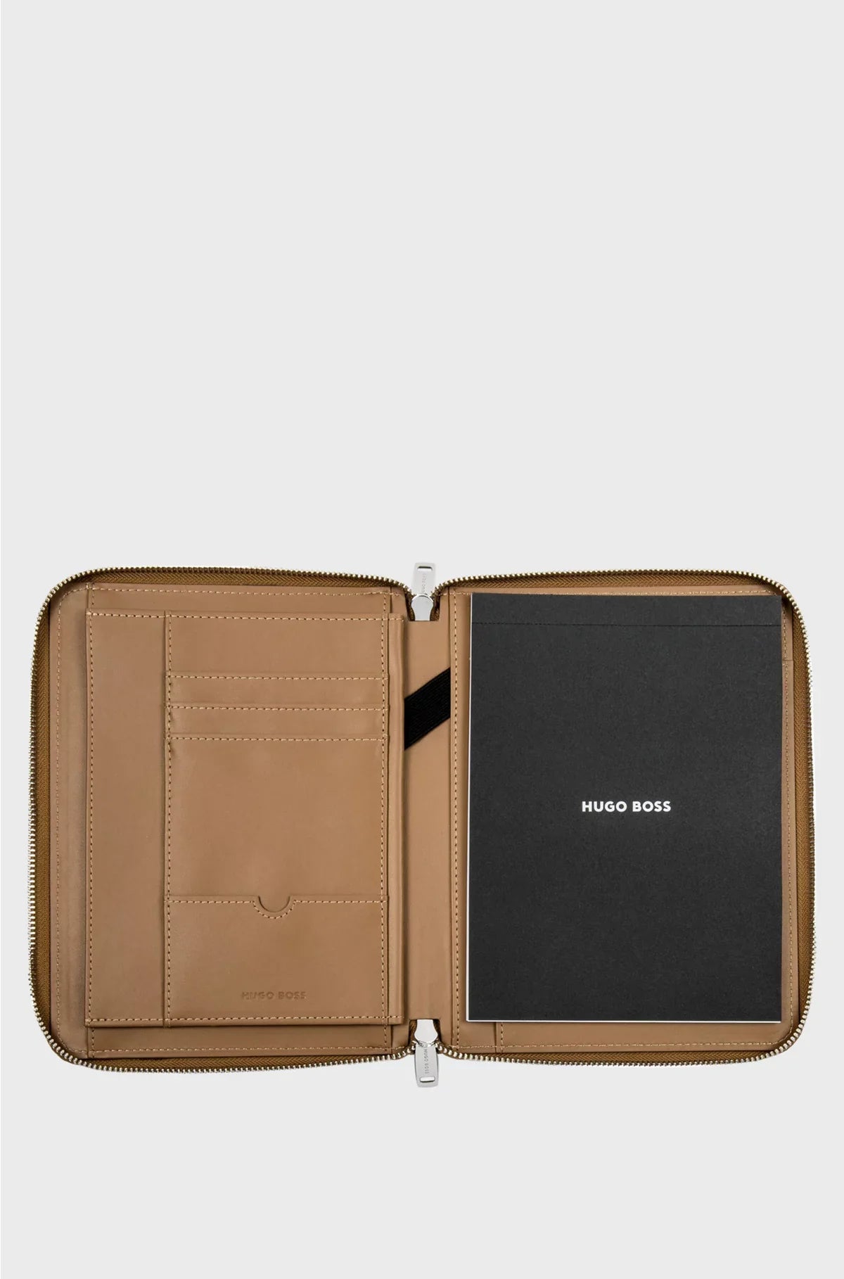 CAMEL A5 CONFERENCE FOLDER IN PEBBLE-TEXTURED FAUX LEATHER