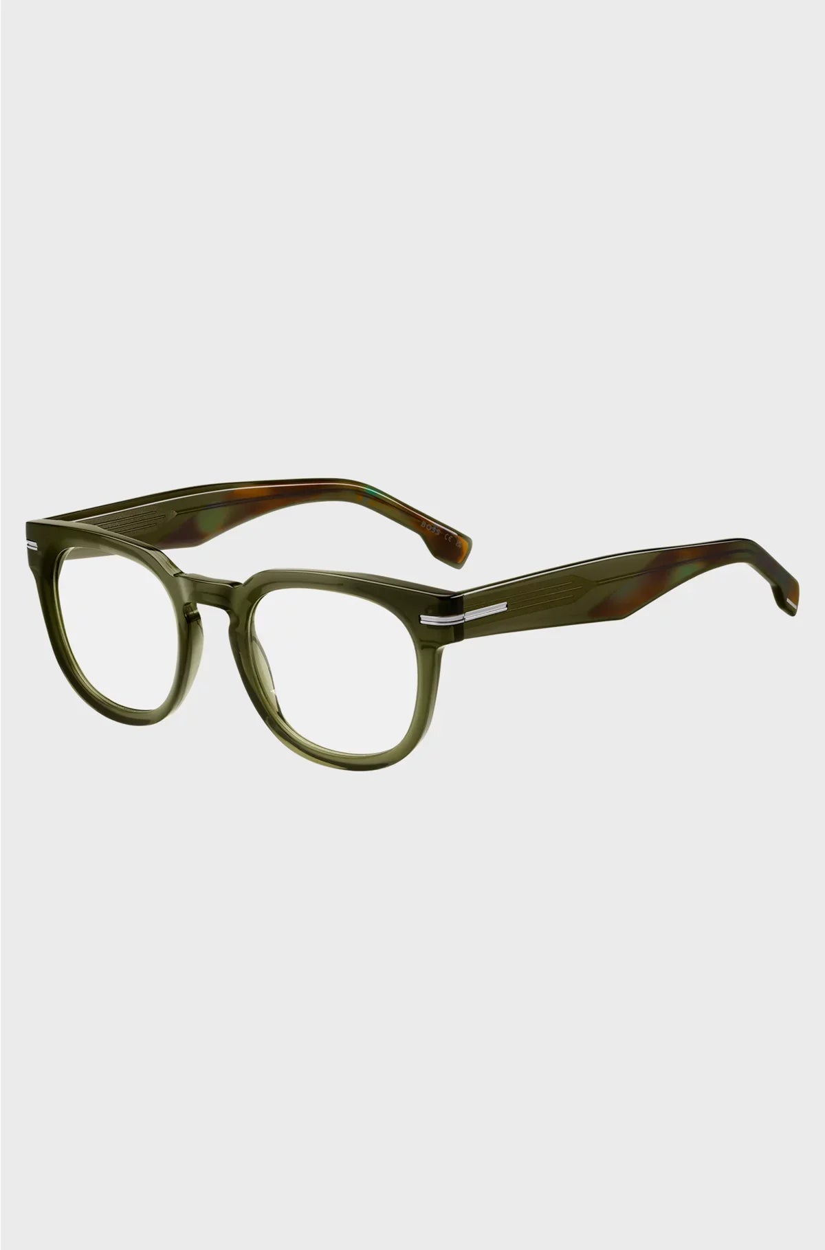 GREEN-ACETATE OPTICAL FRAMES WITH SILVER-TONE HINGES