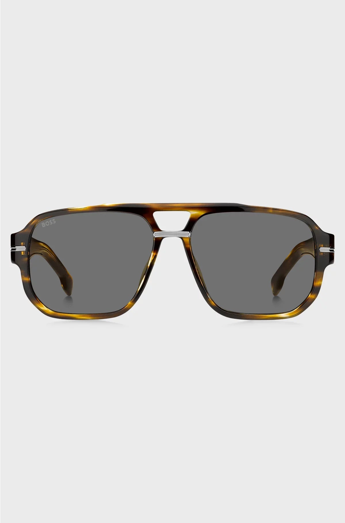 PATTERNED-ACETATE SUNGLASSES WITH SILVER-TONE DETAILS