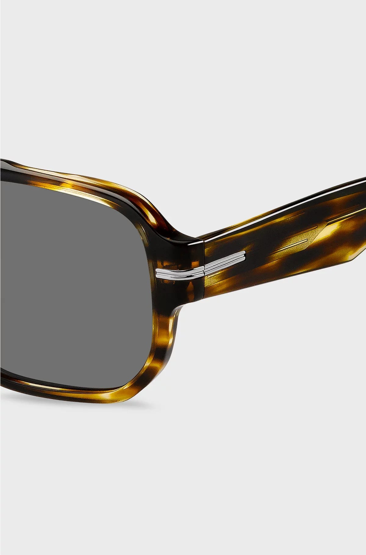PATTERNED-ACETATE SUNGLASSES WITH SILVER-TONE DETAILS