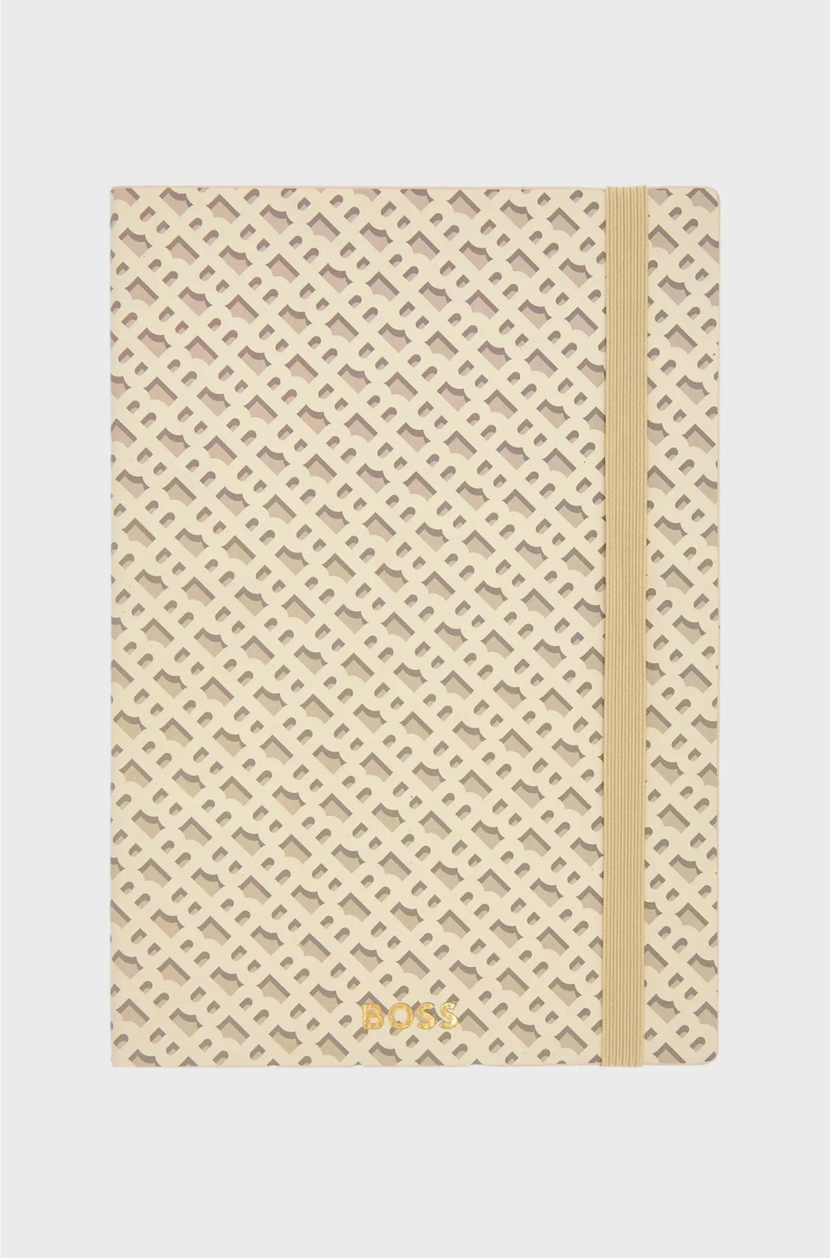 CREAM A5 NOTEBOOK WITH MONOGRAM PATTERN
