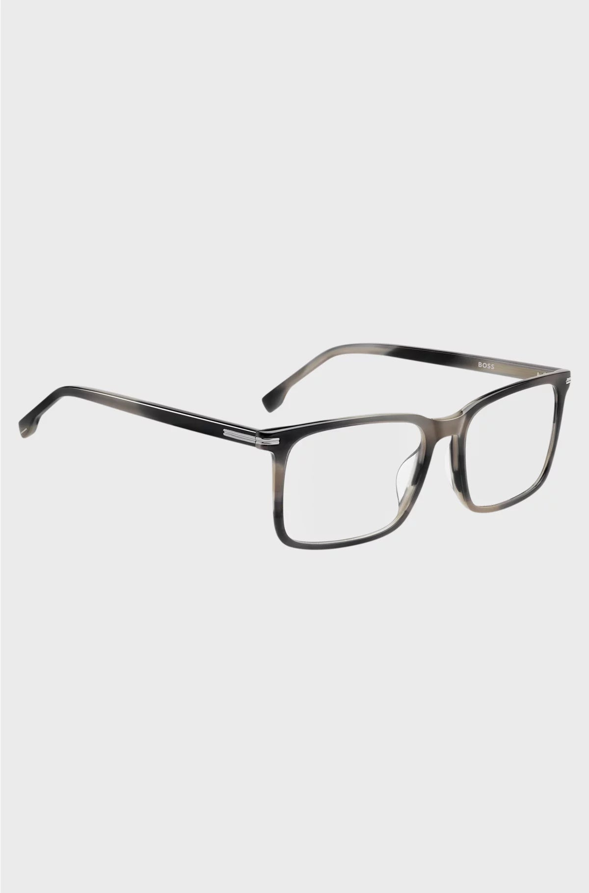 PATTERNED-ACETATE OPTICAL FRAMES WITH SILVER-TONE TRIMS