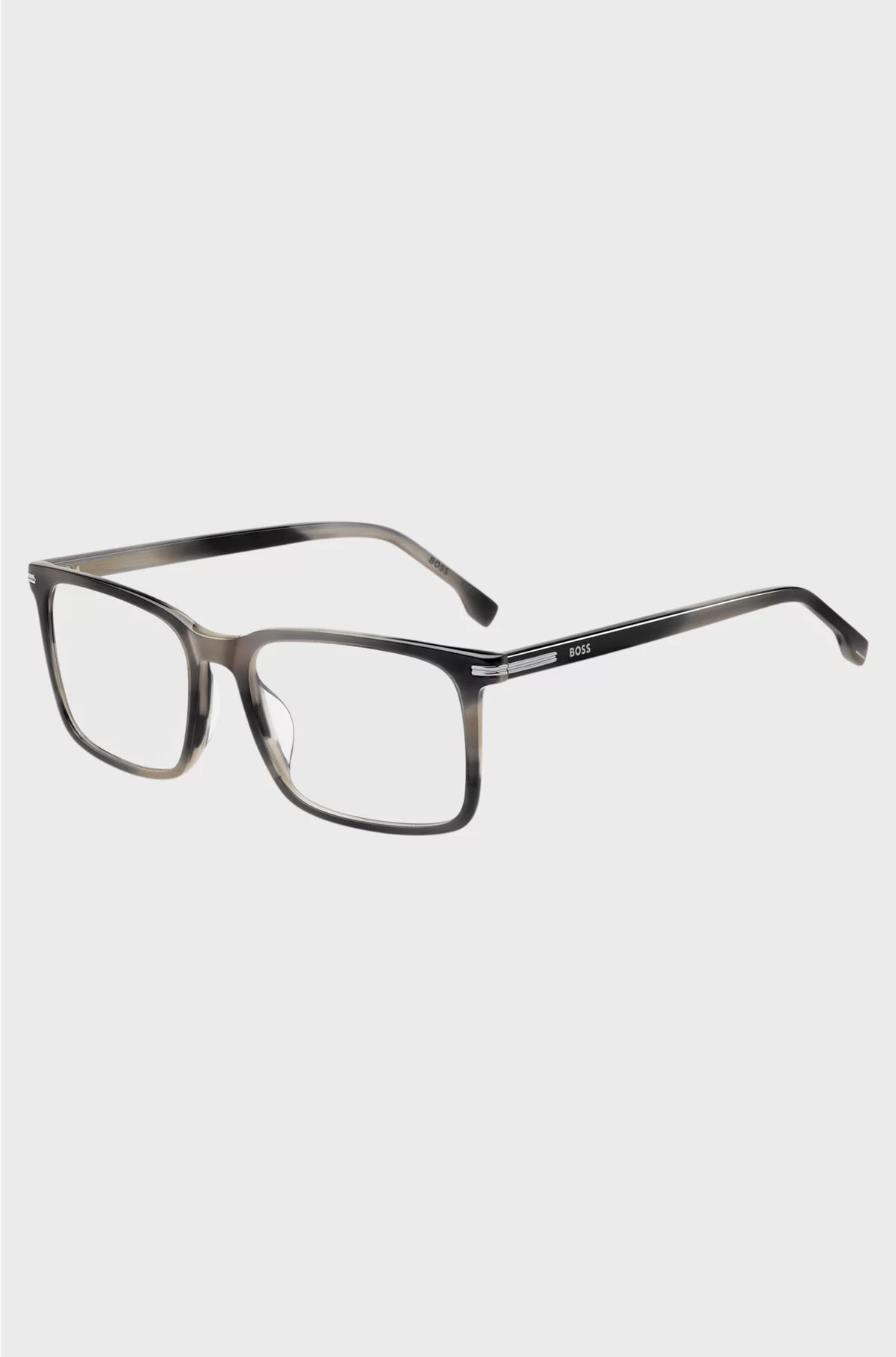 PATTERNED-ACETATE OPTICAL FRAMES WITH SILVER-TONE TRIMS