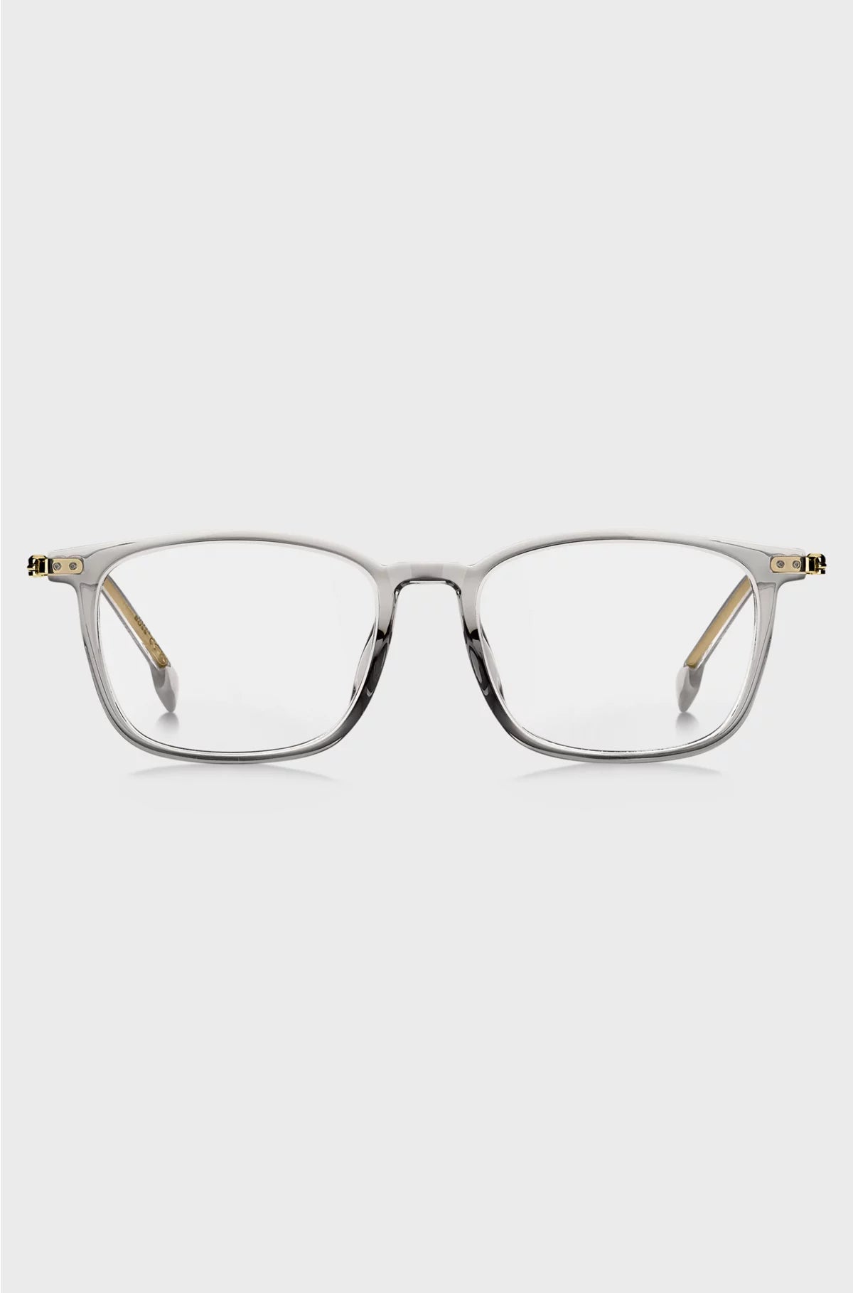 OPTICAL FRAMES IN TRANSPARENT ACETATE AND GOLD-TONE STEEL