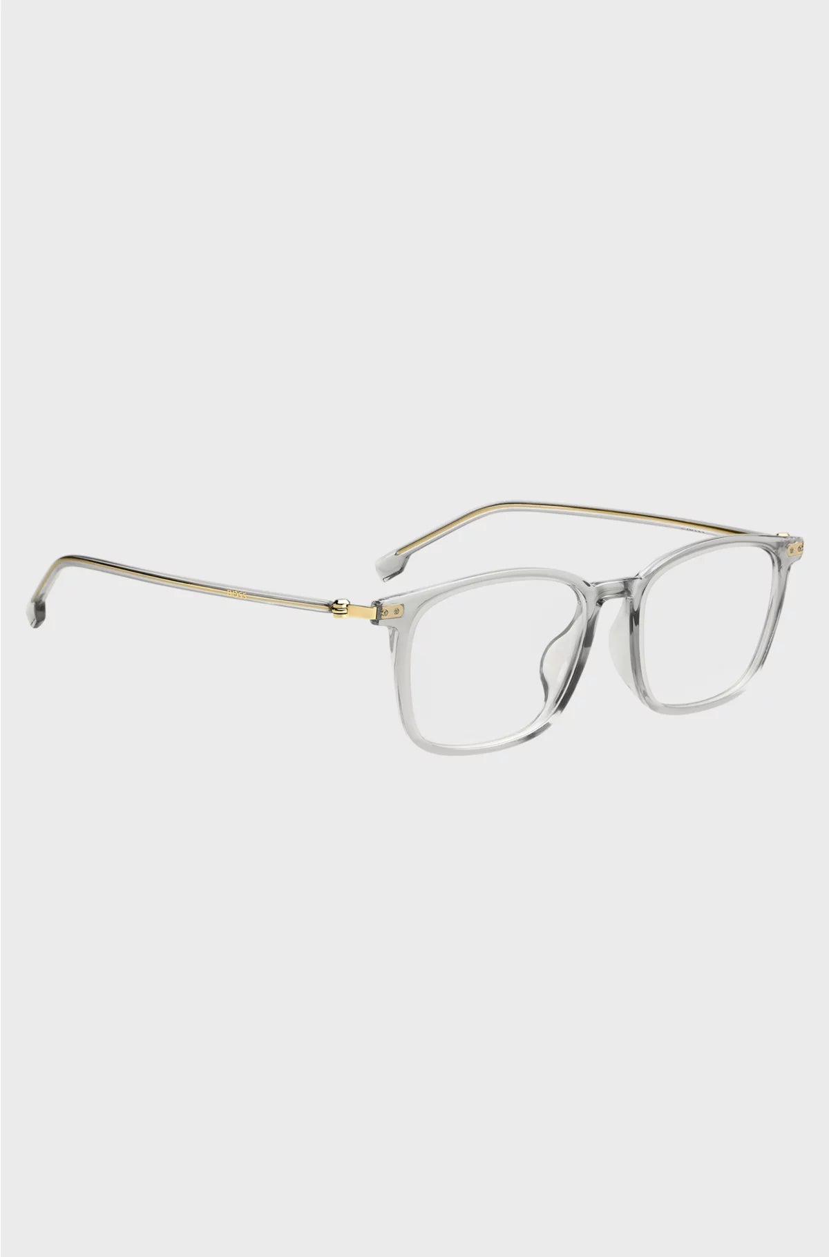 OPTICAL FRAMES IN TRANSPARENT ACETATE AND GOLD-TONE STEEL