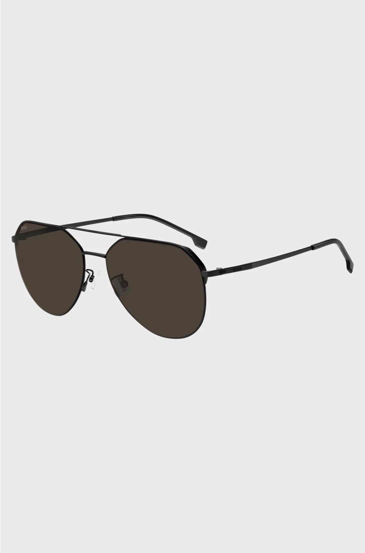 BLACK-METAL SUNGLASSES WITH TITANIUM TEMPLES