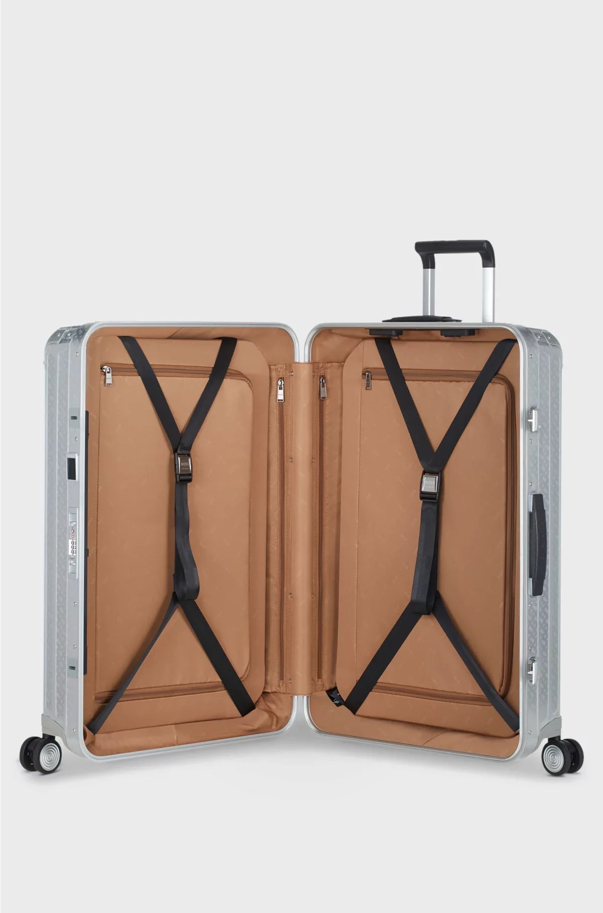 SILVER ALUMINIUM SUITCASE 76CM
