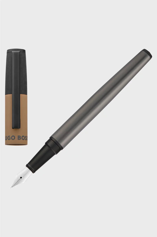 FOUNTAIN PEN WITH CAMEL CAP TRIM