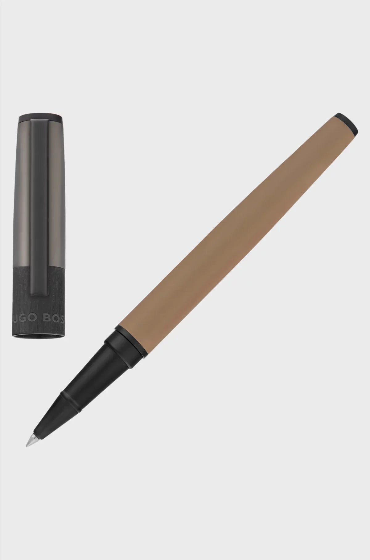 CAMEL-BARREL ROLLERBALL PEN WITH LOGO CAP