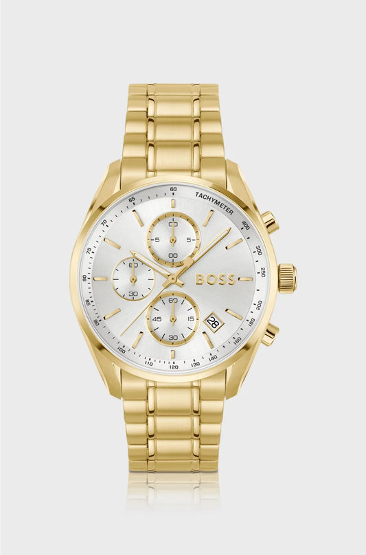 GRAND PRIX 40 GOLD-TONE WATCH WITH SILVER-WHITE DIAL