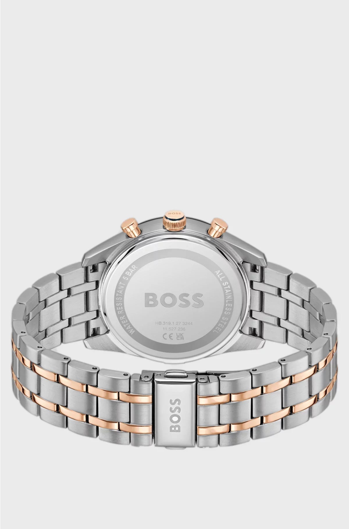 TOURMASTER BLUE-DIAL WATCH WITH TWO-TONE BRACELET