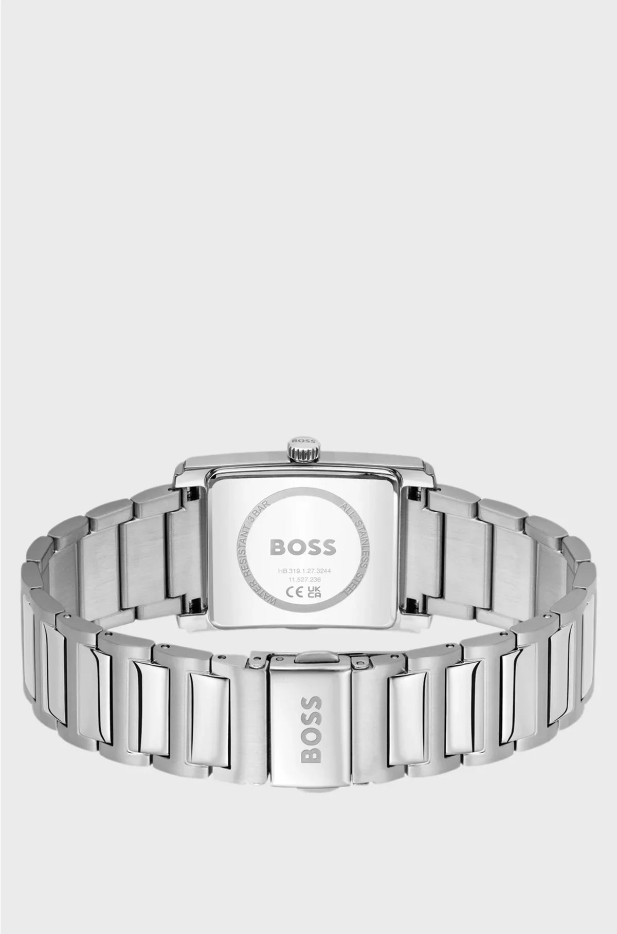 PRINCIPLE DRESS BLACK-DIAL WATCH WITH H-LINK BRACELET