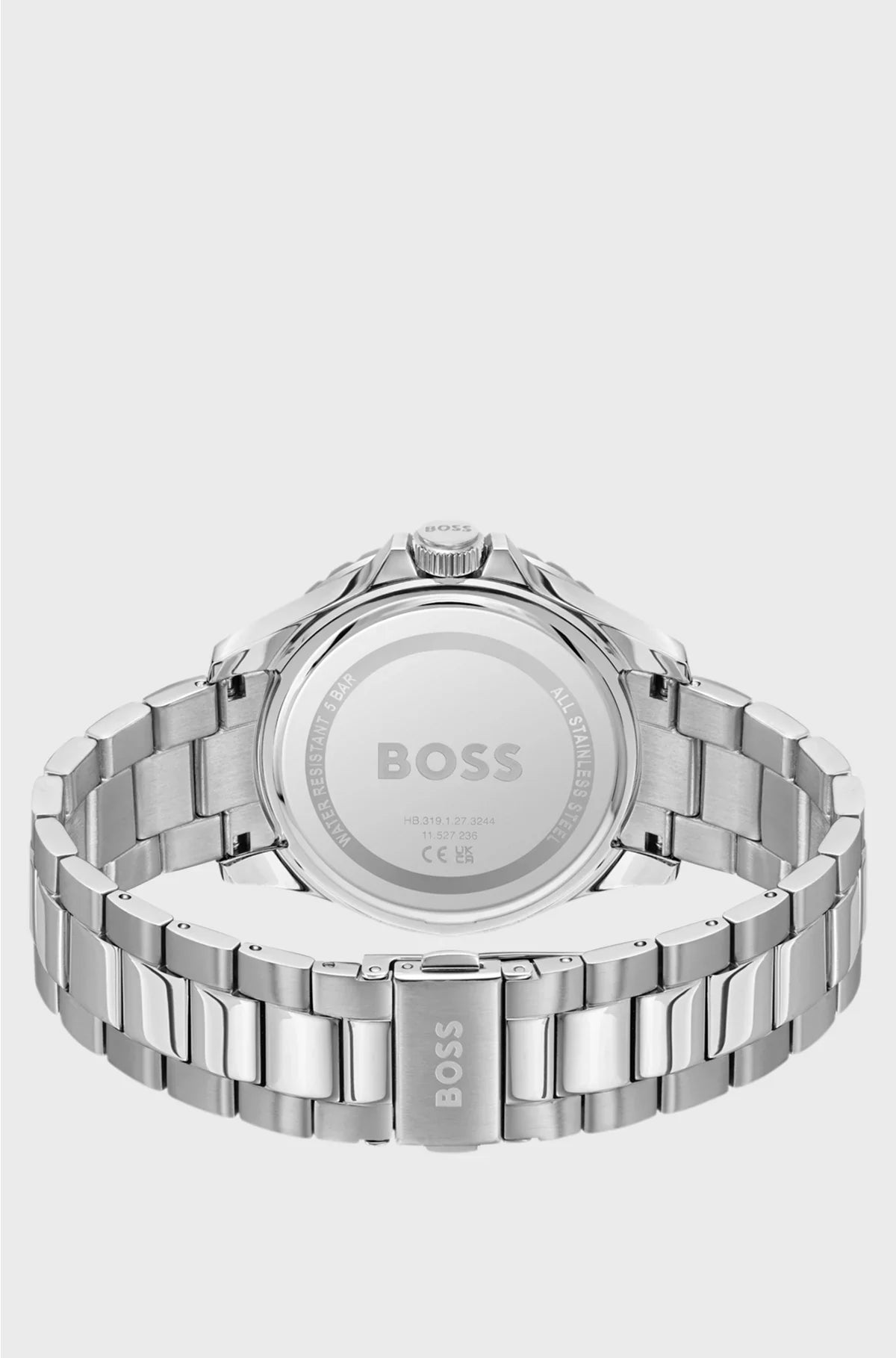 TROPER SPORT BLACK-DIAL WATCH WITH STEEL BRACELET