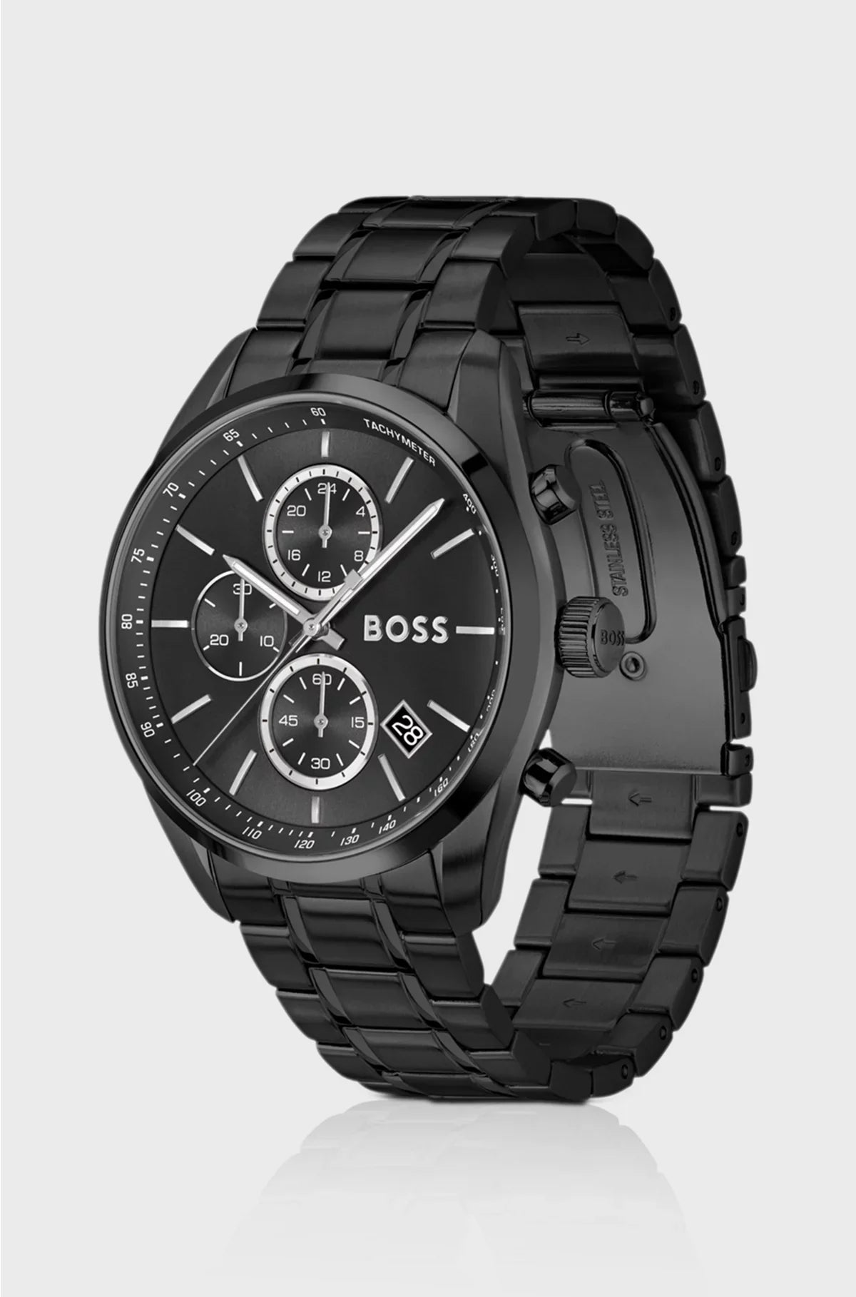OROLOGIO CON QUADRANTE TONALE E PLACCATURA NERA