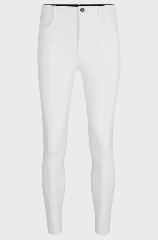 EQUESTRIAN KNEE-GRIP BREECHES IN POWER-STRETCH MATERIAL