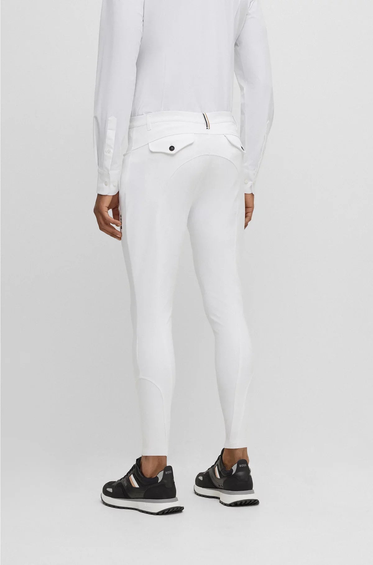 EQUESTRIAN KNEE-GRIP BREECHES IN POWER-STRETCH MATERIAL
