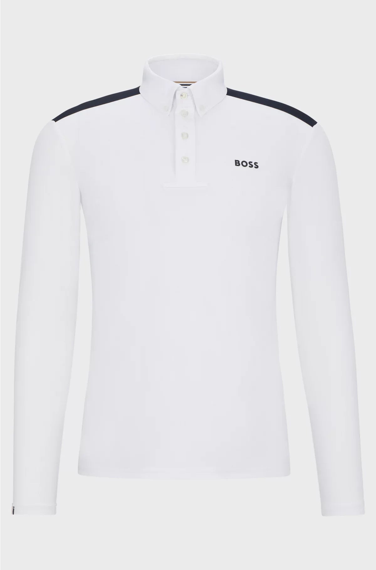 EQUESTRIAN SHOW SHIRT WITH SHOULDER INSERTS AND LOGO