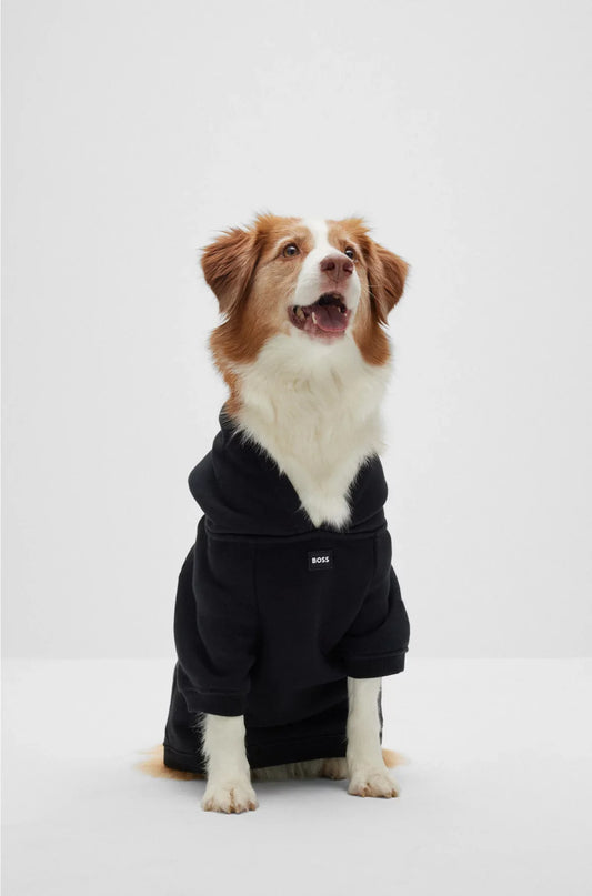 HOODIE PER CANE IN MISTO COTONE CON LOGO A CONTRASTO