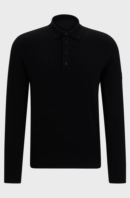 POLO EQUESTRE IN MAGLIA IN MISTO COTONE CASHMERE
