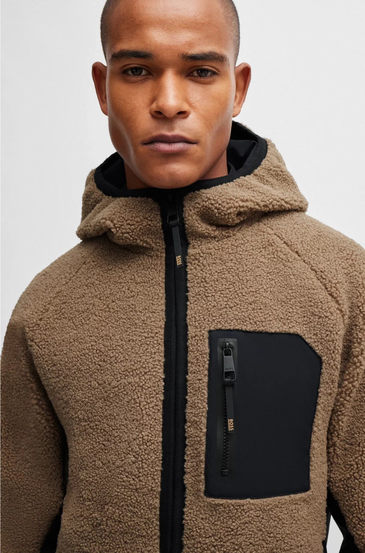 EQUESTRIAN HOODED HYBRID JACKET WITH COSY TEDDY