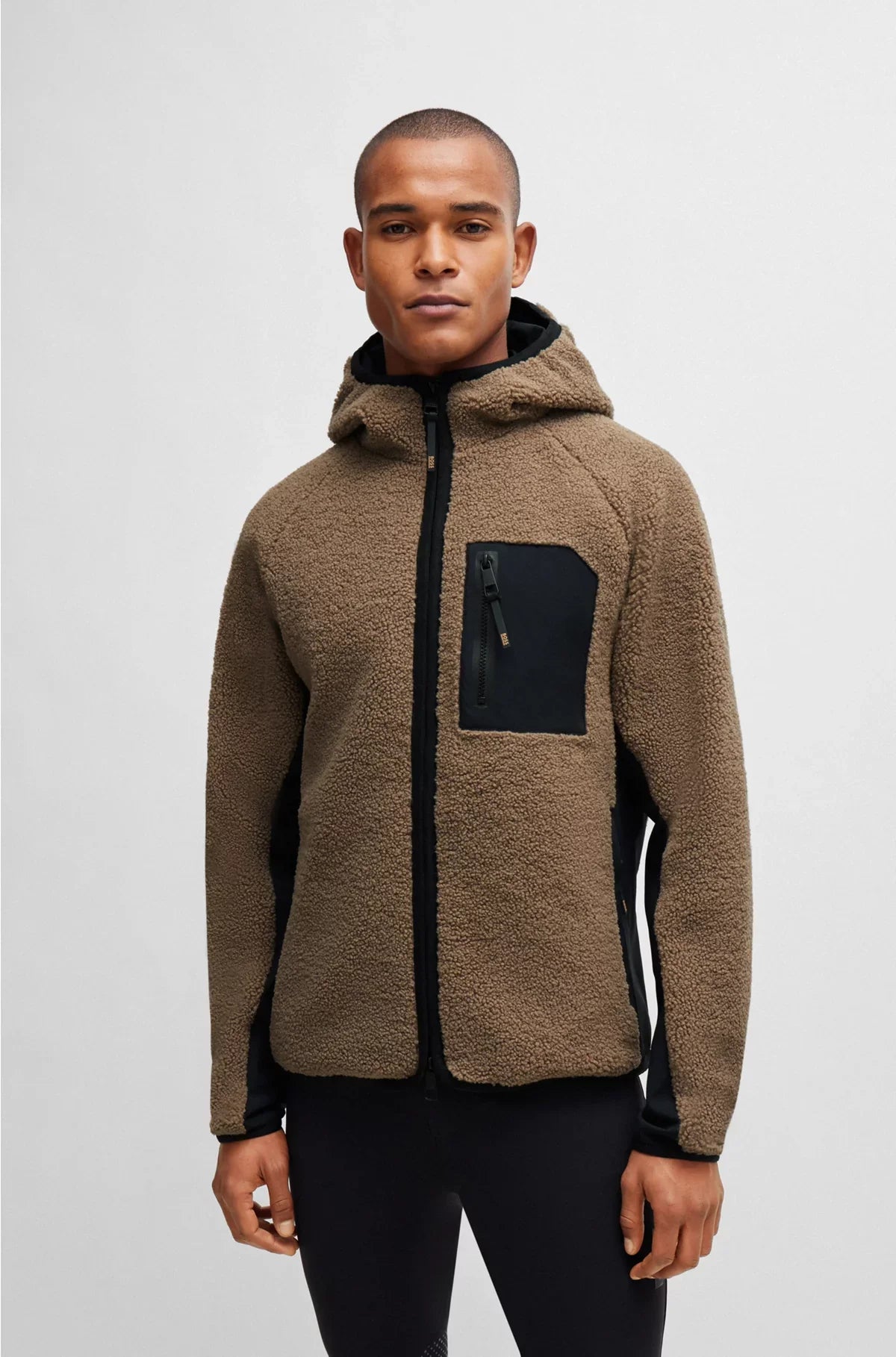 EQUESTRIAN HOODED HYBRID JACKET WITH COSY TEDDY