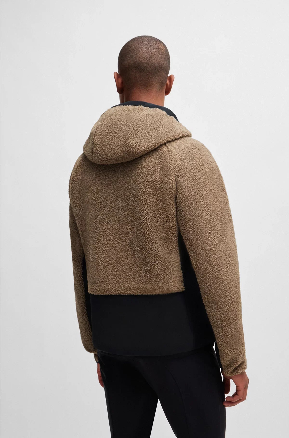 EQUESTRIAN HOODED HYBRID JACKET WITH COSY TEDDY