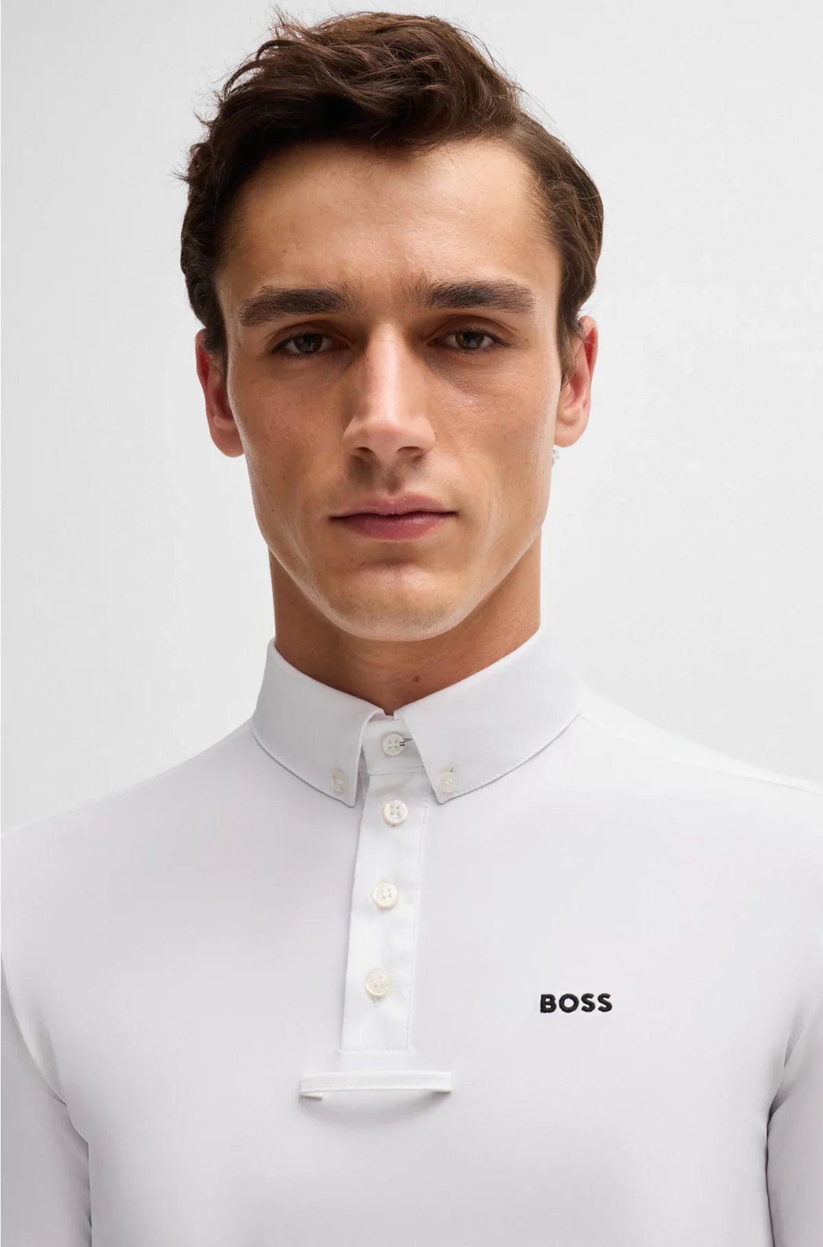 EQUESTRIAN SHOW SHIRT IN STRETCH PIQUE