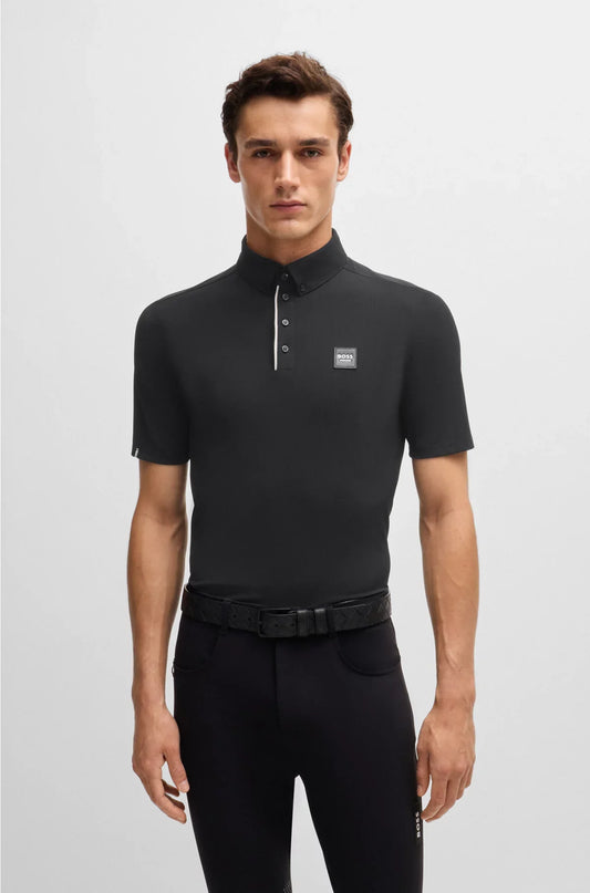 EQUESTRIAN TRAINING SHIRT IN STRETCH PIQUE