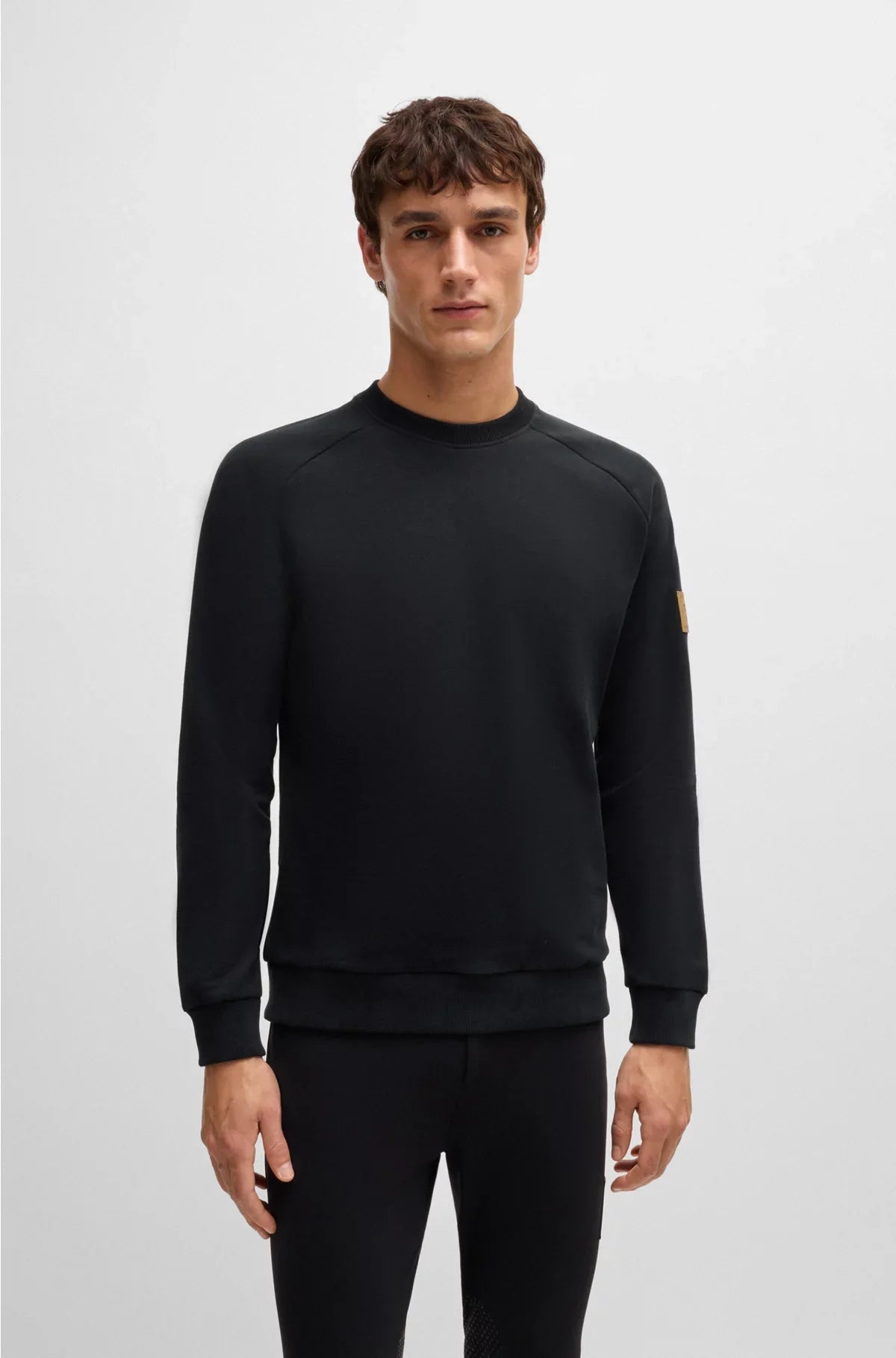 EQUESTRIAN SWEATER IN ITALIAN STRETCH COTTON