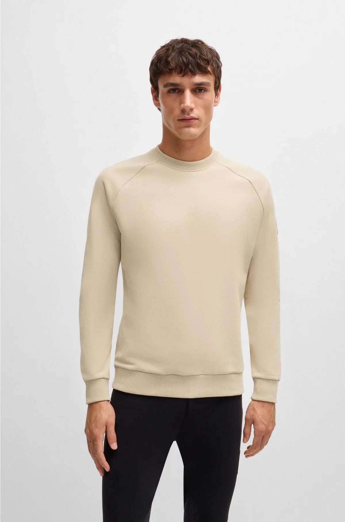 EQUESTRIAN SWEATER IN ITALIAN STRETCH COTTON