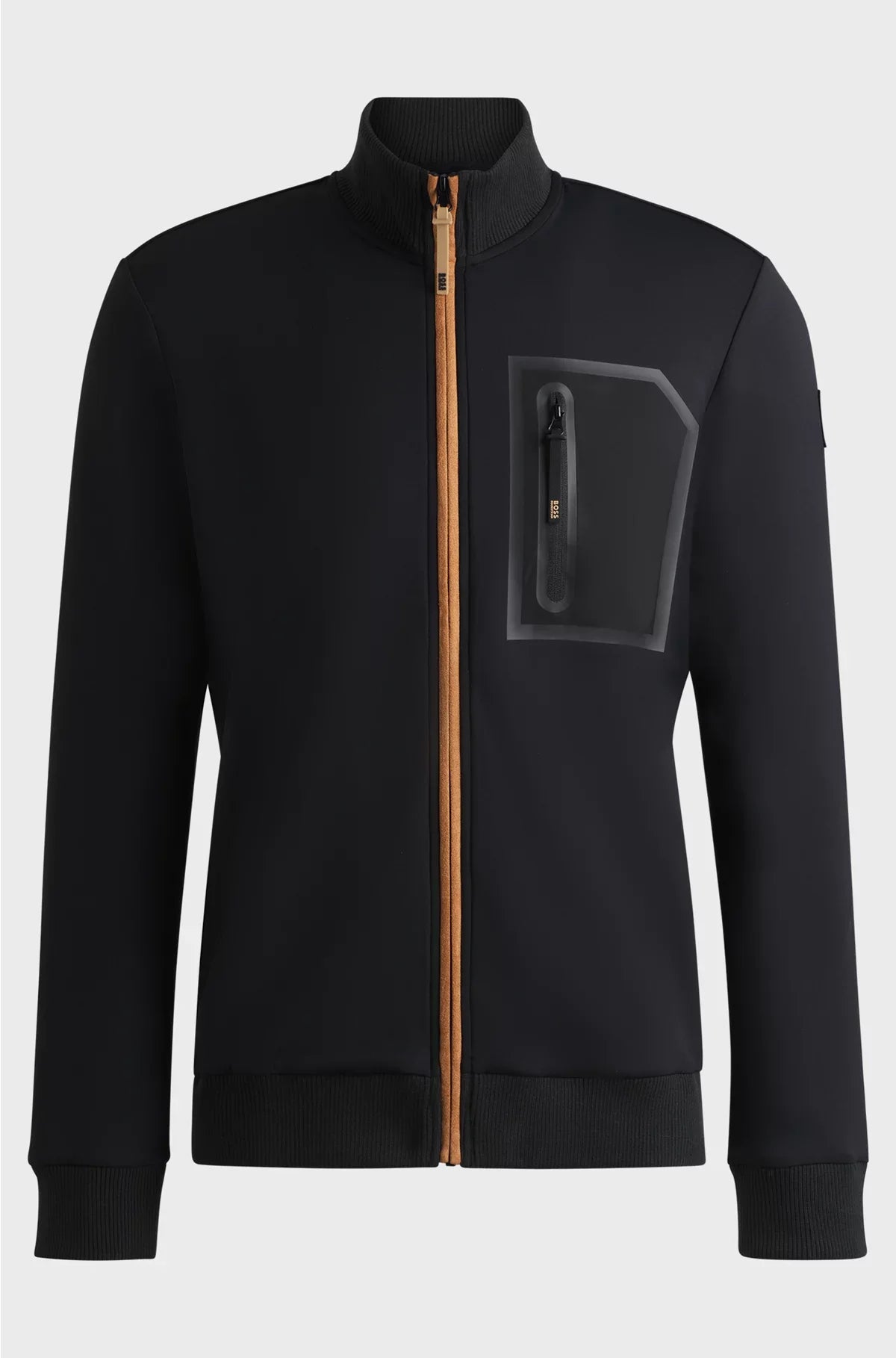 CARDIGAN EQUESTRE CON TASCA SUL PETTO CON CERNIERA