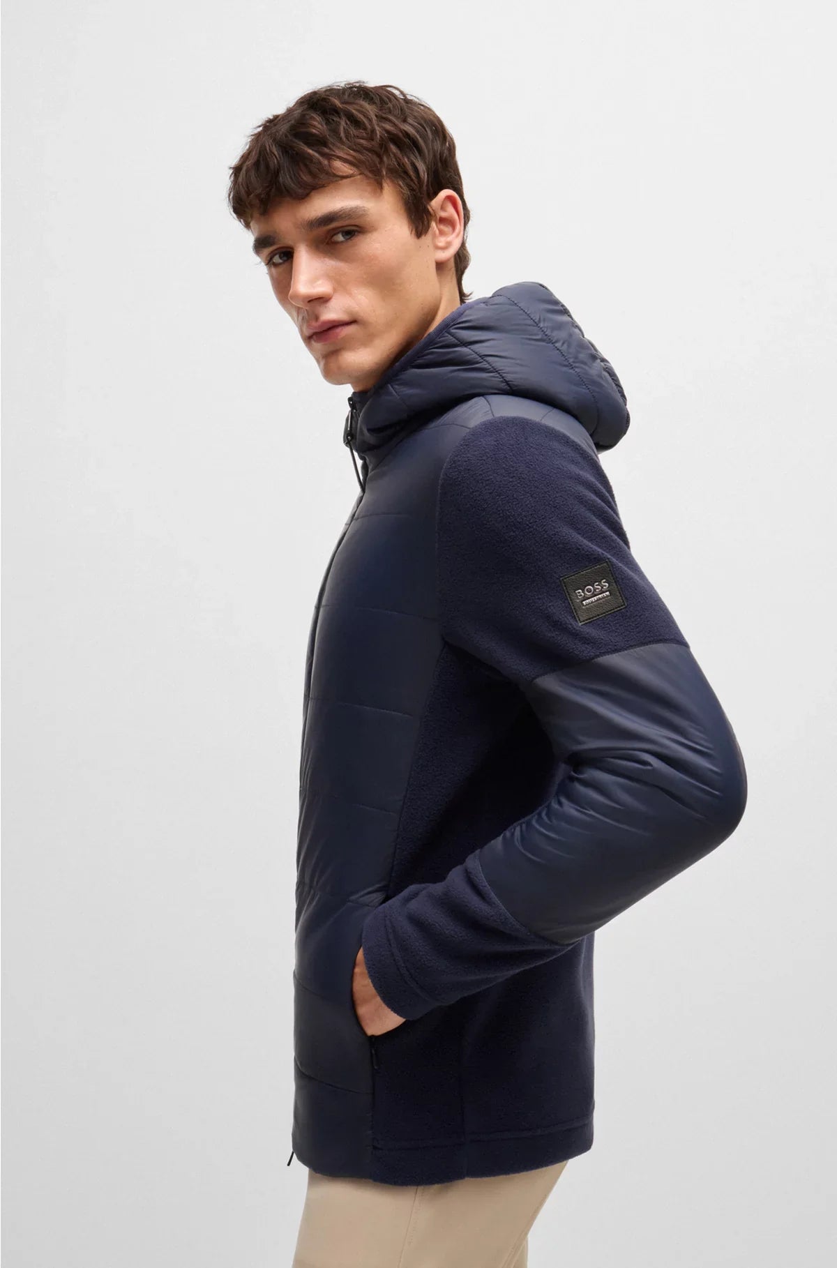 EQUESTRIAN WATER-REPELLENT JACKET WITH FLEECE DETAILS