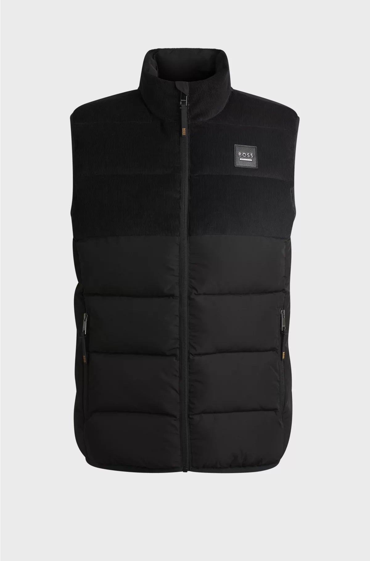 EQUESTRIAN WATERPROOF PADDED GILET WITH CORDUROY PANEL