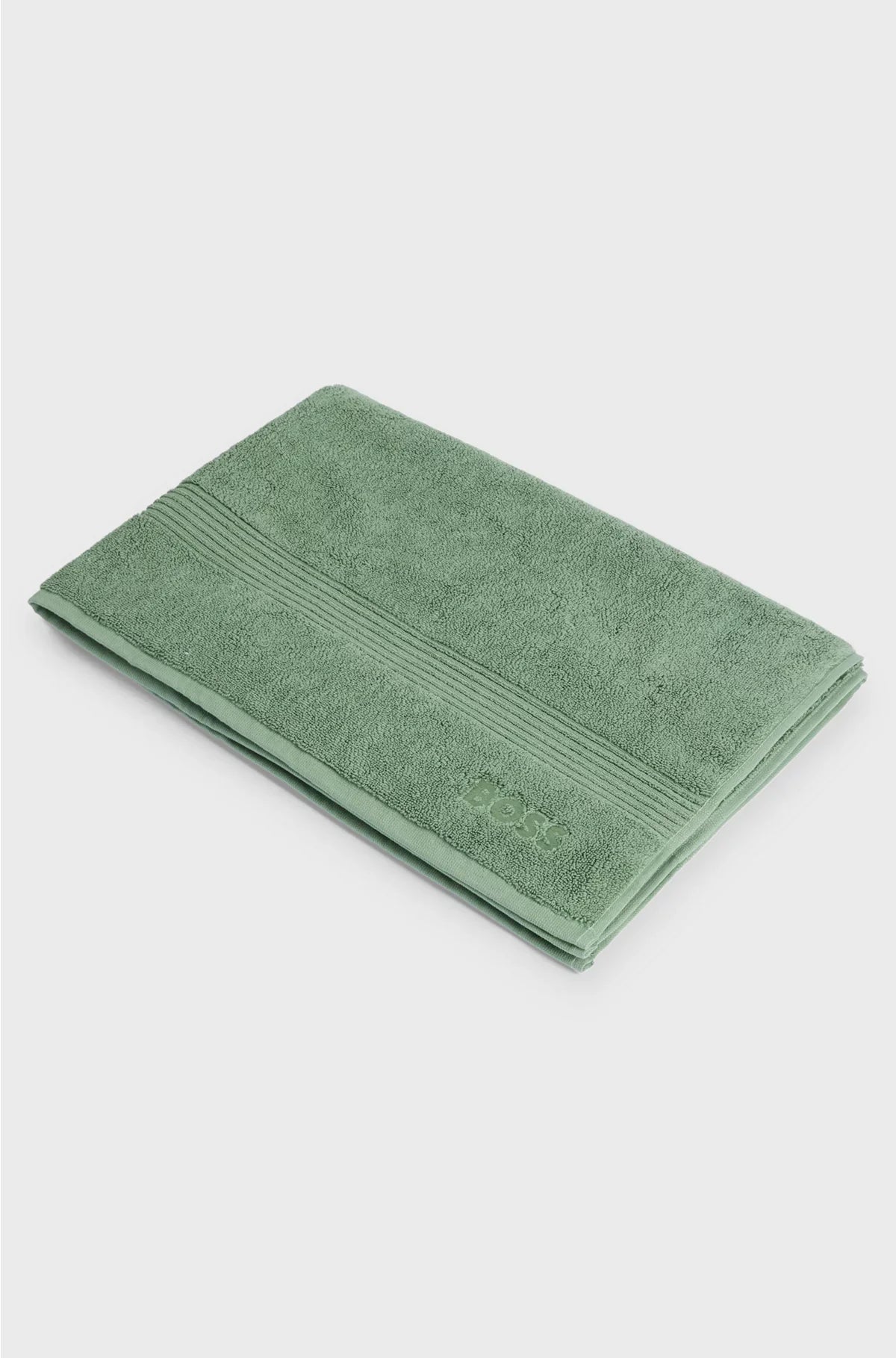 LOGO BATH MAT IN AEGEAN COTTON