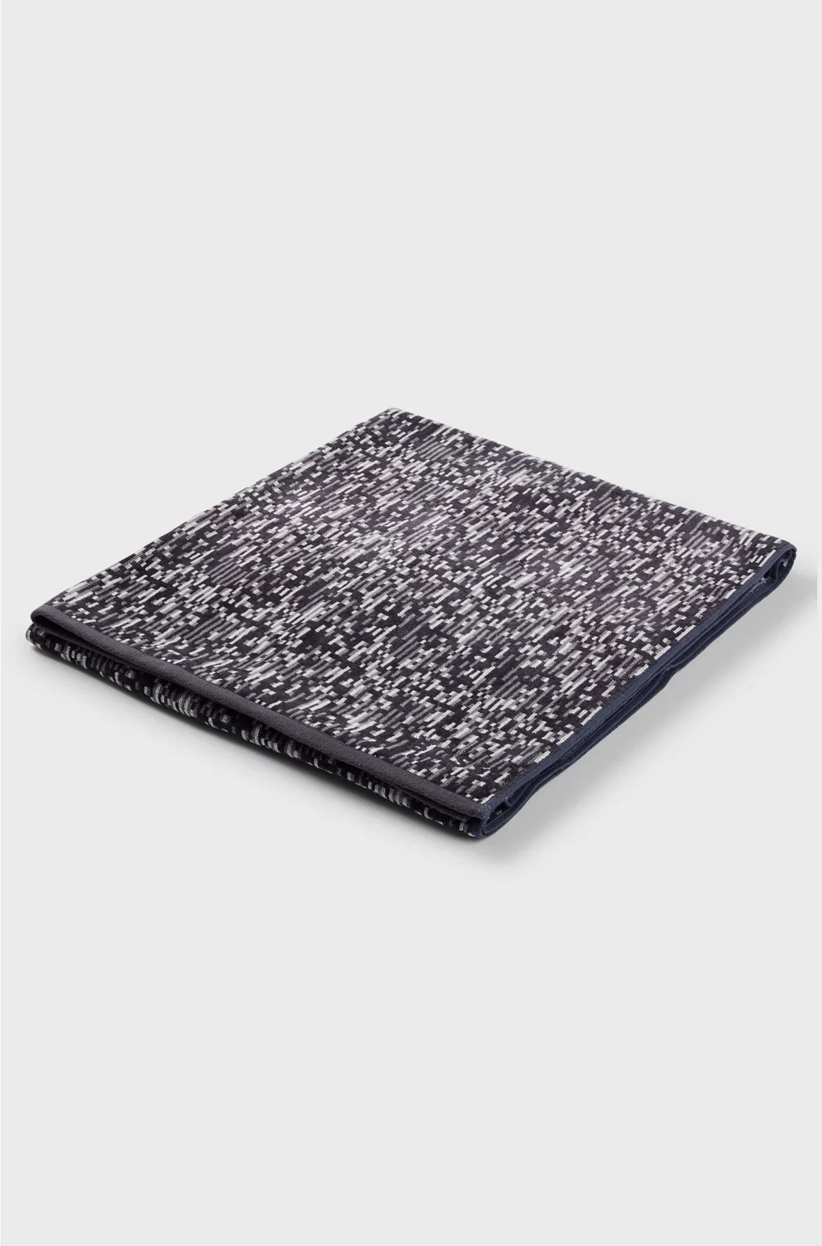 BLUE COTTON-JACQUARD BATH SHEET WITH SATEEN BORDER
