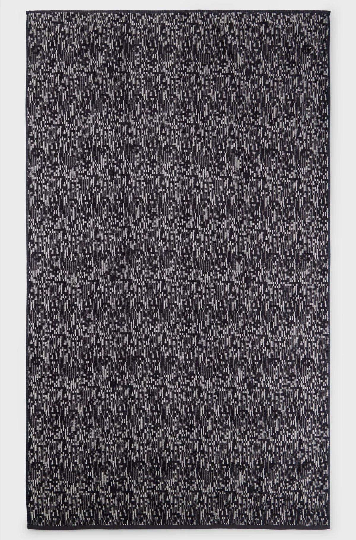 BLUE COTTON-JACQUARD BATH SHEET WITH SATEEN BORDER